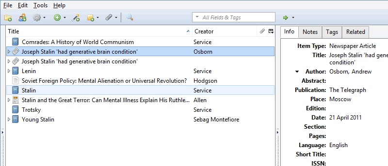 Zotero - An Excellent Free Reference Manager