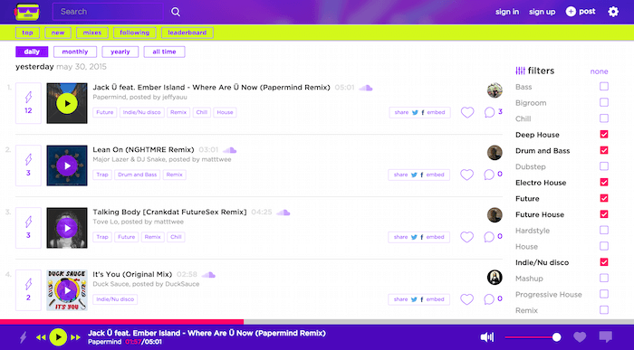 discover-music-the drop