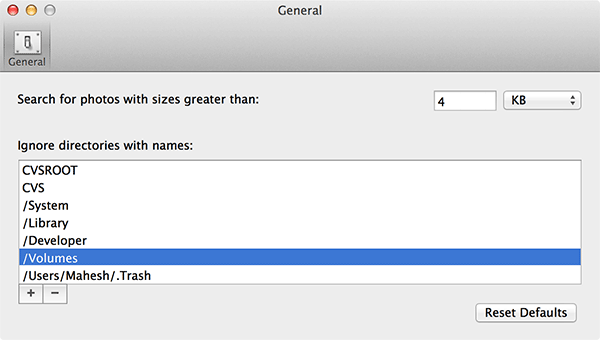 Once in the preferences panel, select '/Volumes.' Once in the preferences panel, select '/Volumes.'