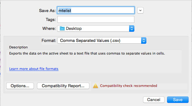 Ignore the Compatibility check recommended warning.