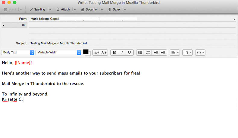 Include text from CSV file with double brackets.