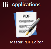 Open the Master PDF editor from Dash. Open the Master PDF editor from Dash.