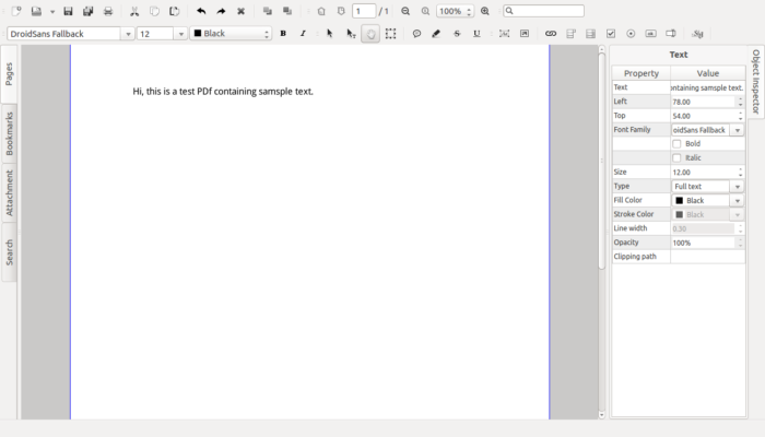 Head to Insert->Text to add some text. Head to Insert->Text to add some text.