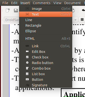 Use the Master PDF Editor to add text to an existing PDF file. Use the Master PDF Editor to add text to an existing PDF file.