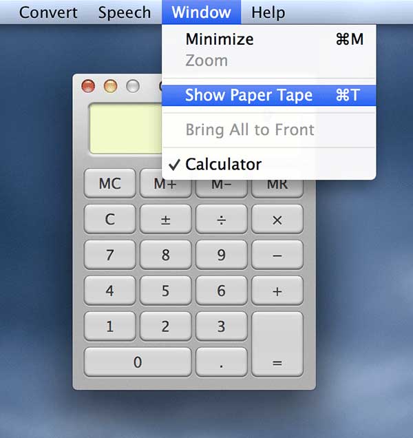 Click 'Window' menu followed by 'Show Paper Tape.'
