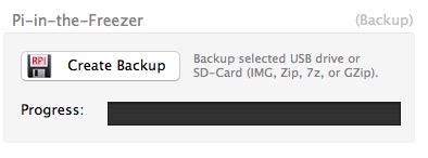 Write the selected disk to a file on your Mac for burning later.