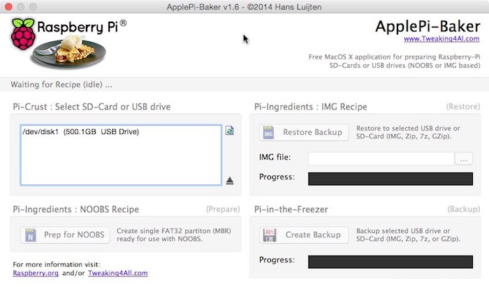 ApplePi-Baker app for Mac.