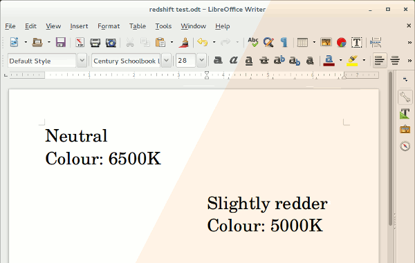 Redshift addjusted colour. A more natural colour adjustment.