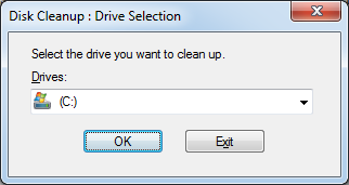 cleanmgr run command