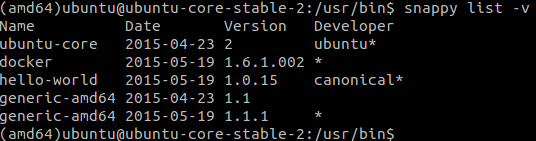 Show the minimal set of packages that are installed.