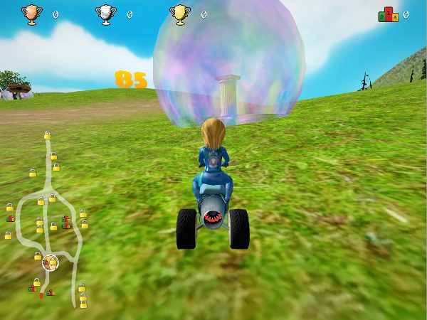 In story-mode your hero's mission will be to save Gnu.