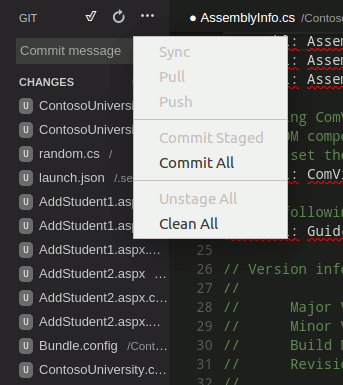 Simple version control with Git.