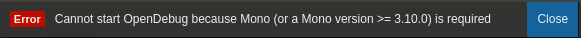 When you load some ASP.NET projects you see a complaint.