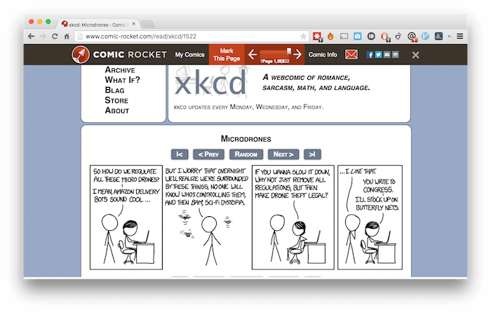 Comic Rocket website. Comic Rocket website.