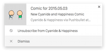 PushBullet notification. PushBullet notification.