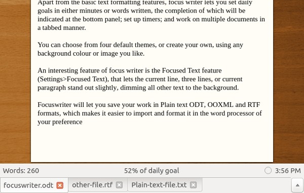 Work on multiple documents in a tabbed manner.