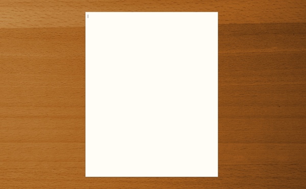 Initially presented with a background and a empty writing window.