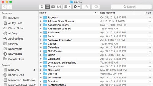Library-OSX-Folder
