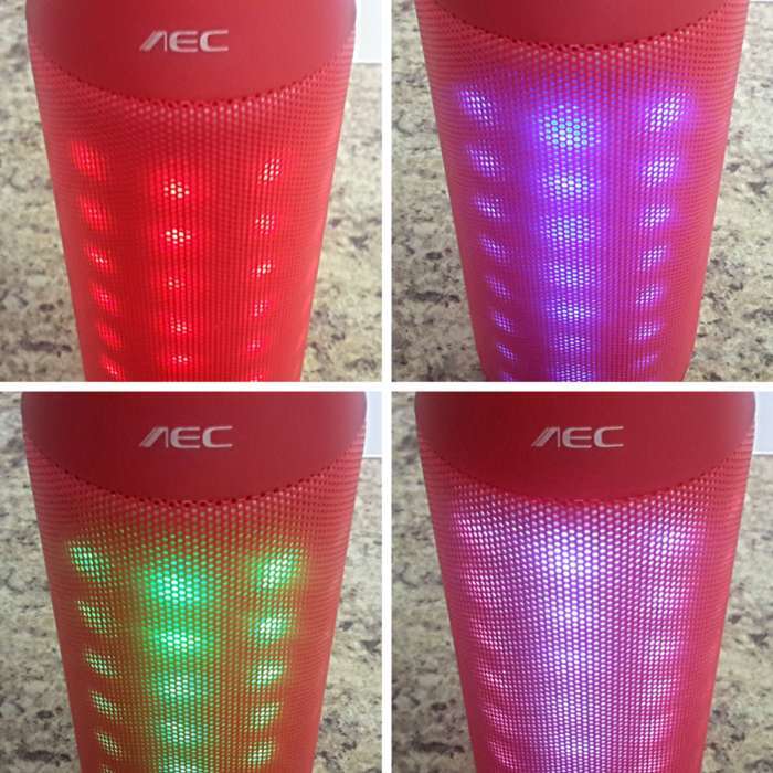 Andoer Bluetooth speaker flashing and blinking LED lights. Andoer Bluetooth speaker flashing and blinking LED lights.