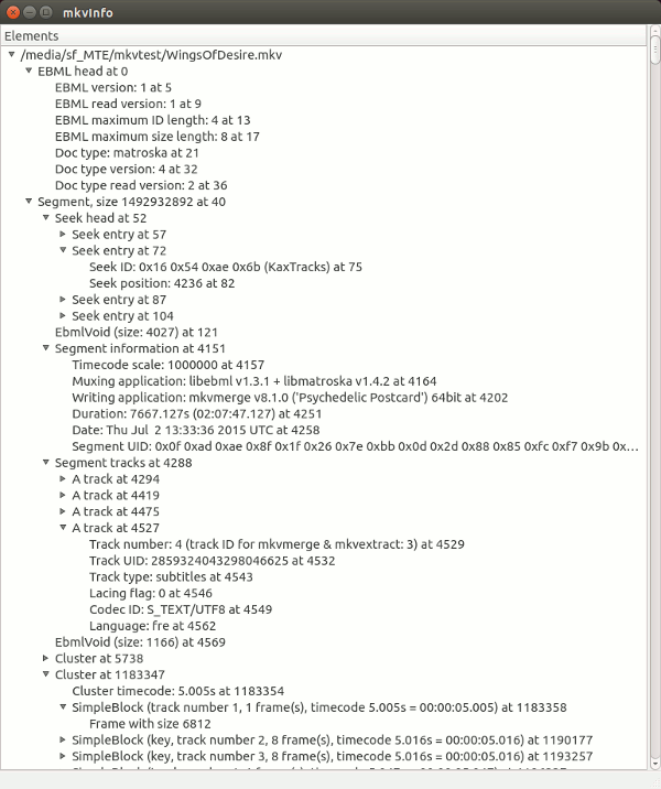 mkvtoolnix-info mkvtoolnix-info