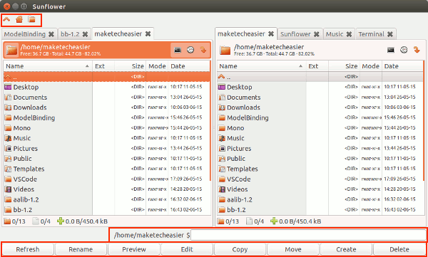 sunflower-command-and-toolbars sunflower-command-and-toolbars