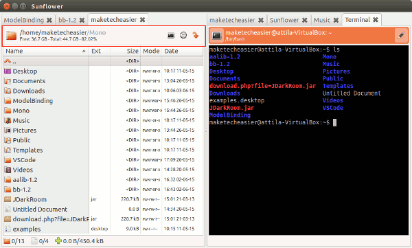 sunflower-menubar-and-terminal sunflower-menubar-and-terminal