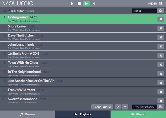 volumio-playlist volumio-playlist