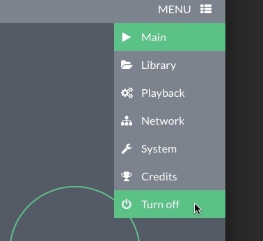 volumio-shutdown volumio-shutdown
