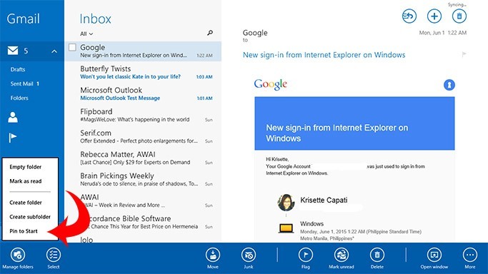 windows8livetilesemail-pintostart windows8livetilesemail-pintostart