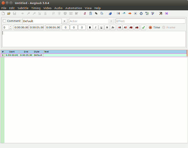 aegisub-start aegisub-start