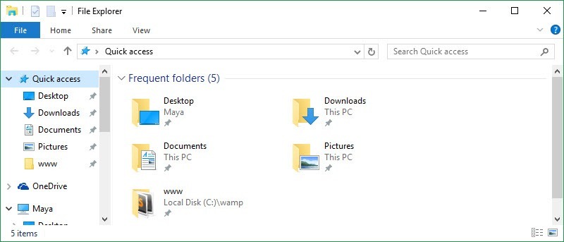 How to Remove Quick Access from Windows 10 File Explorer