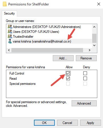remove-quick-access-user-added