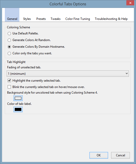Coltab-Browser-Options
