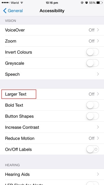 Text-Size-Larger-Text