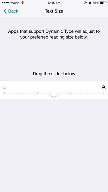 Text-Size-Slider