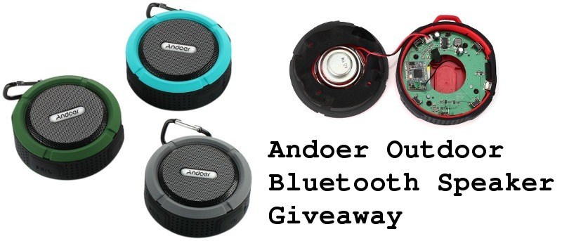 Andoer Durable Outdoor Bluetooth Speaker - Review and Giveaway