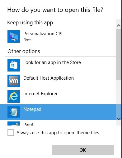 change-title-bar-color-open-with-notepad