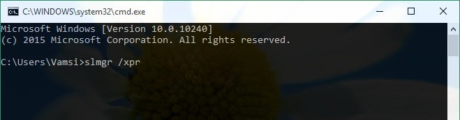 check-win10-activation-enter-command