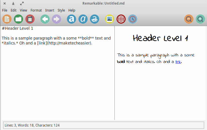 markdown-linux-remarkable
