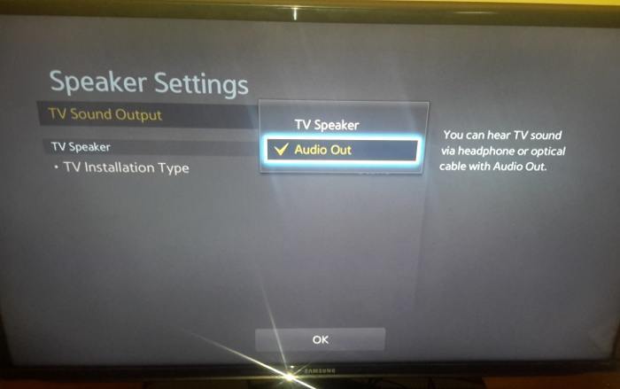 Don't forget to change your speaker settings to Audio Out. Don't forget to change your speaker settings to Audio Out.
