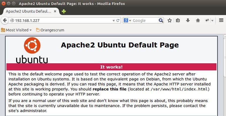 Apache-test-page