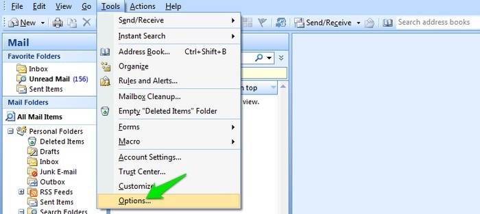 Speed-Up-Outlook-Options