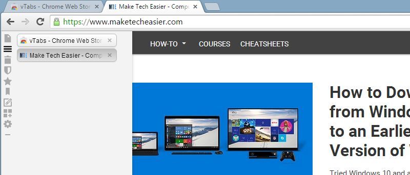 Implement Vertical Tabs Within Major Browsers