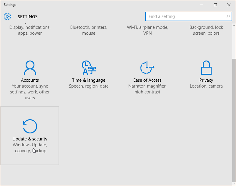 downgrade-from-win10-update-and-security