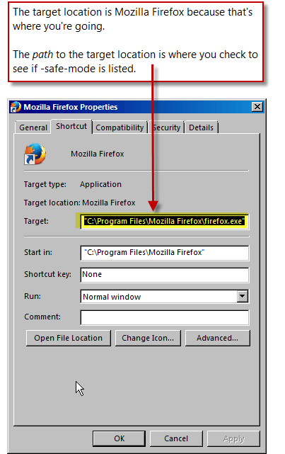 firefox-stuck-safe-mode-target-path