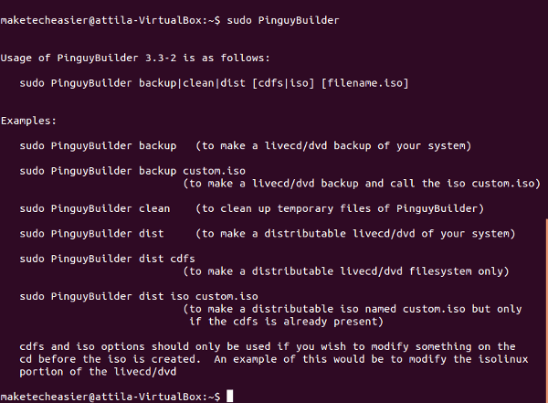 pinguybuilder-commandline