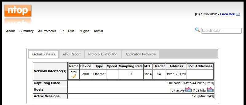 How to Install and Configure Ntop to Monitor Network in Ubuntu