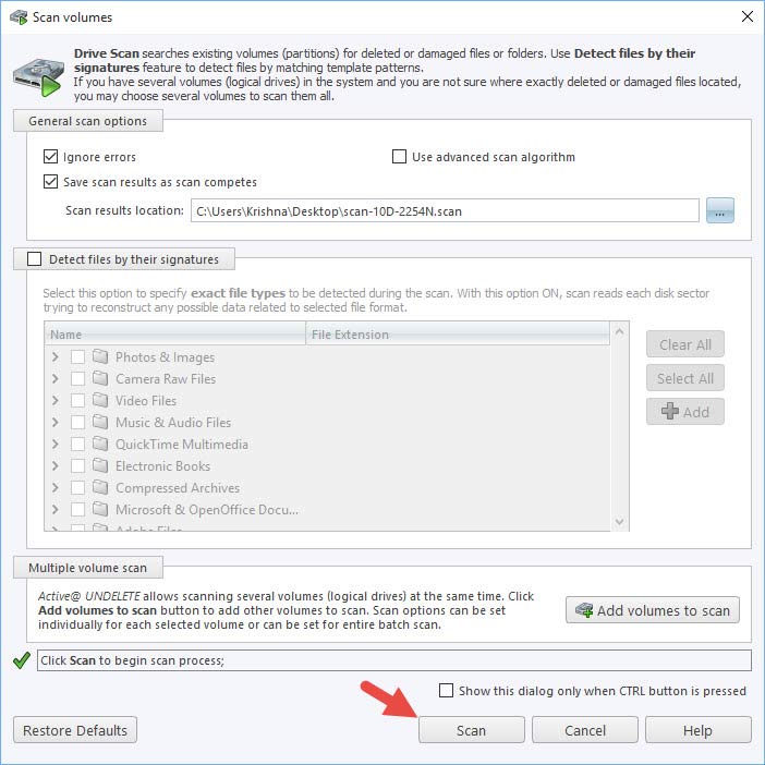 active-undelete-scan