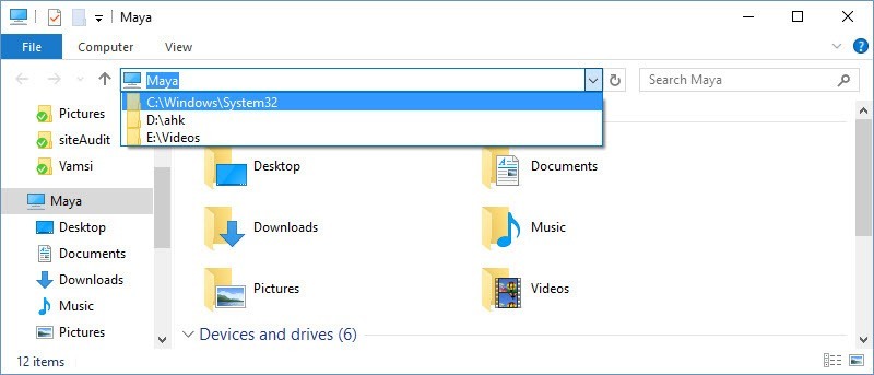 How to Delete Windows Explorer Address Bar History in Windows