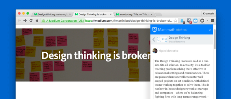 How to Use Mini Mammoth for Chrome to Collect Research While Your Browse the Web
